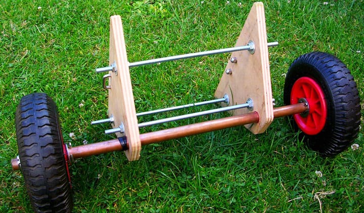 chariot de peche fait maison