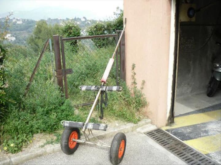 chariot de peche fait maison