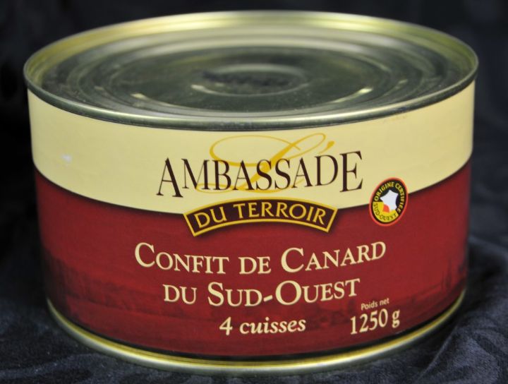 confit de canard en boite