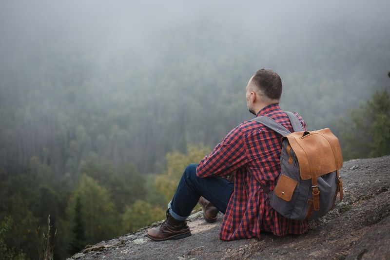 sac à dos homme vintage