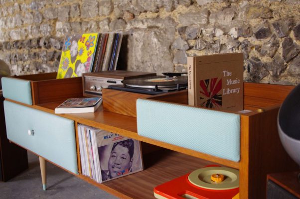 coiffeuse vintage meuble hifi 2