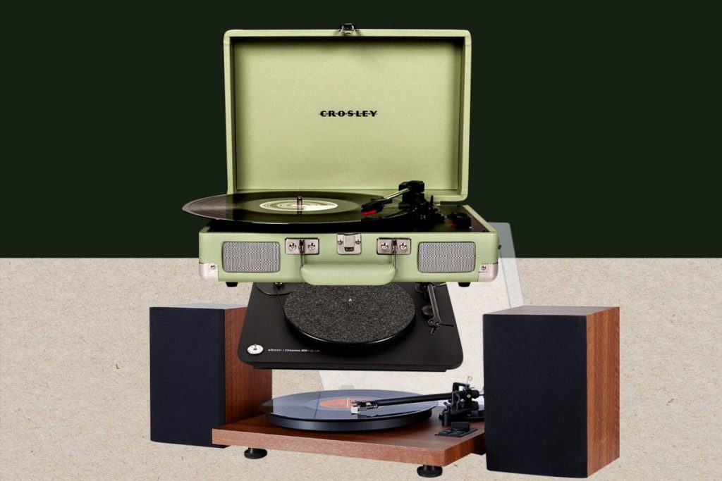 platine vinyle enceintes intégrées